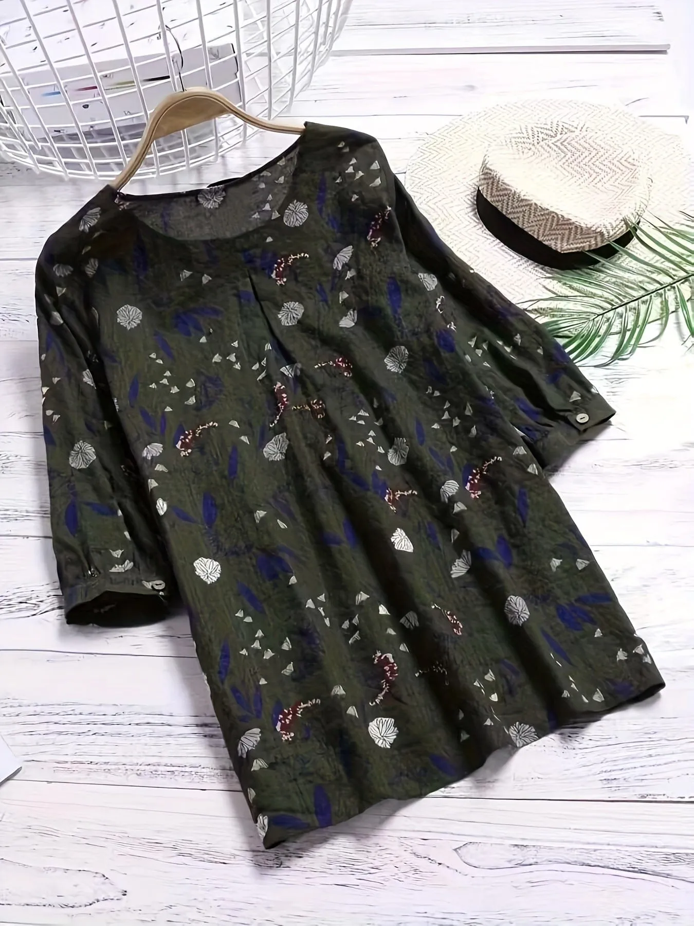 Bohemian Style Plus Size Shirt