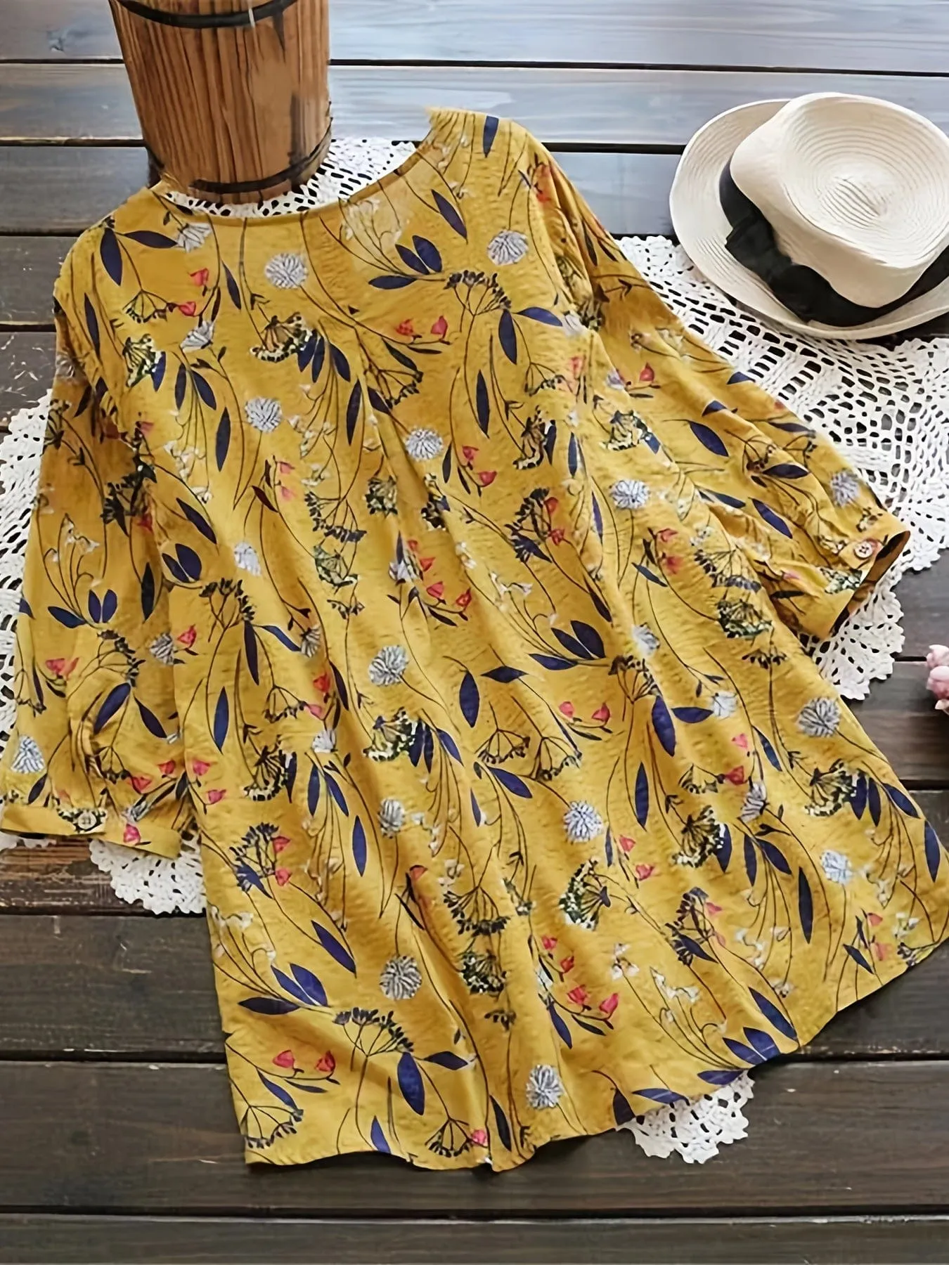Boho Style Plus Size Top