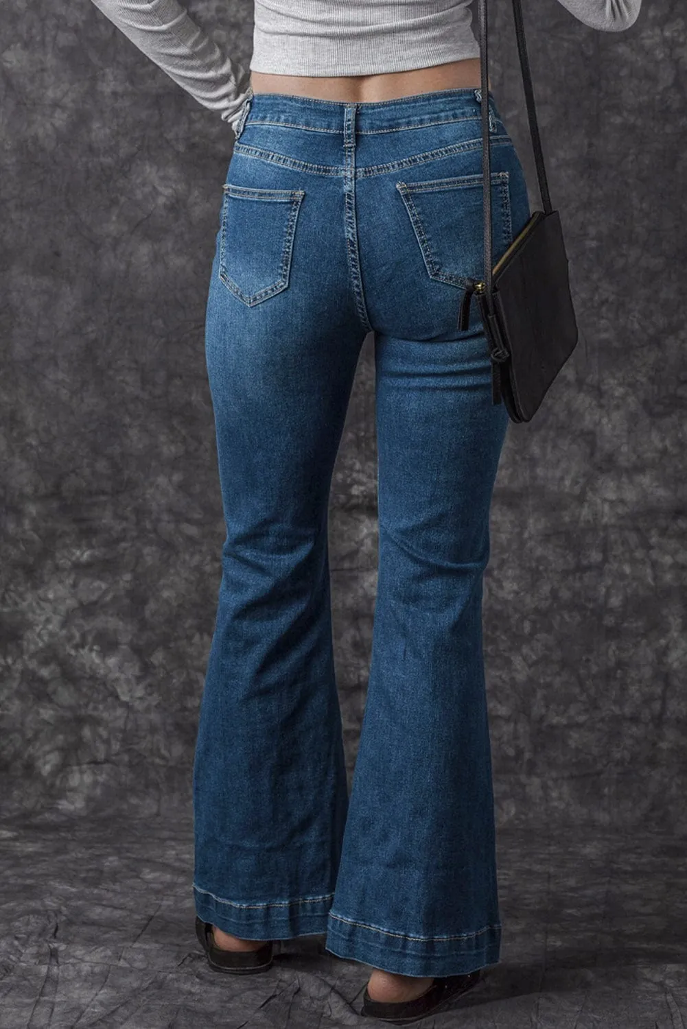 Bootcut Jeans with Center Seam