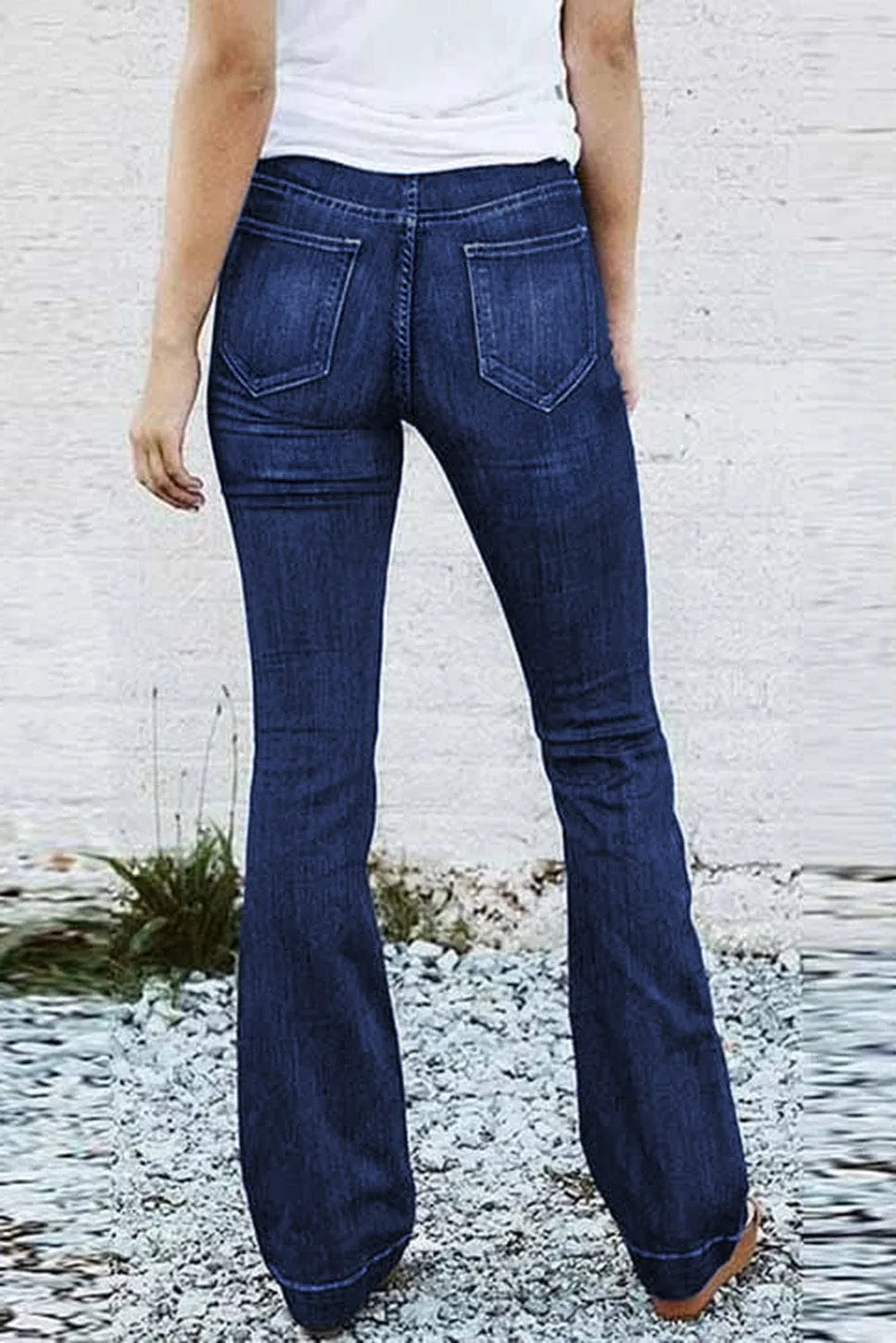 Bootcut Jeans with Center Seam
