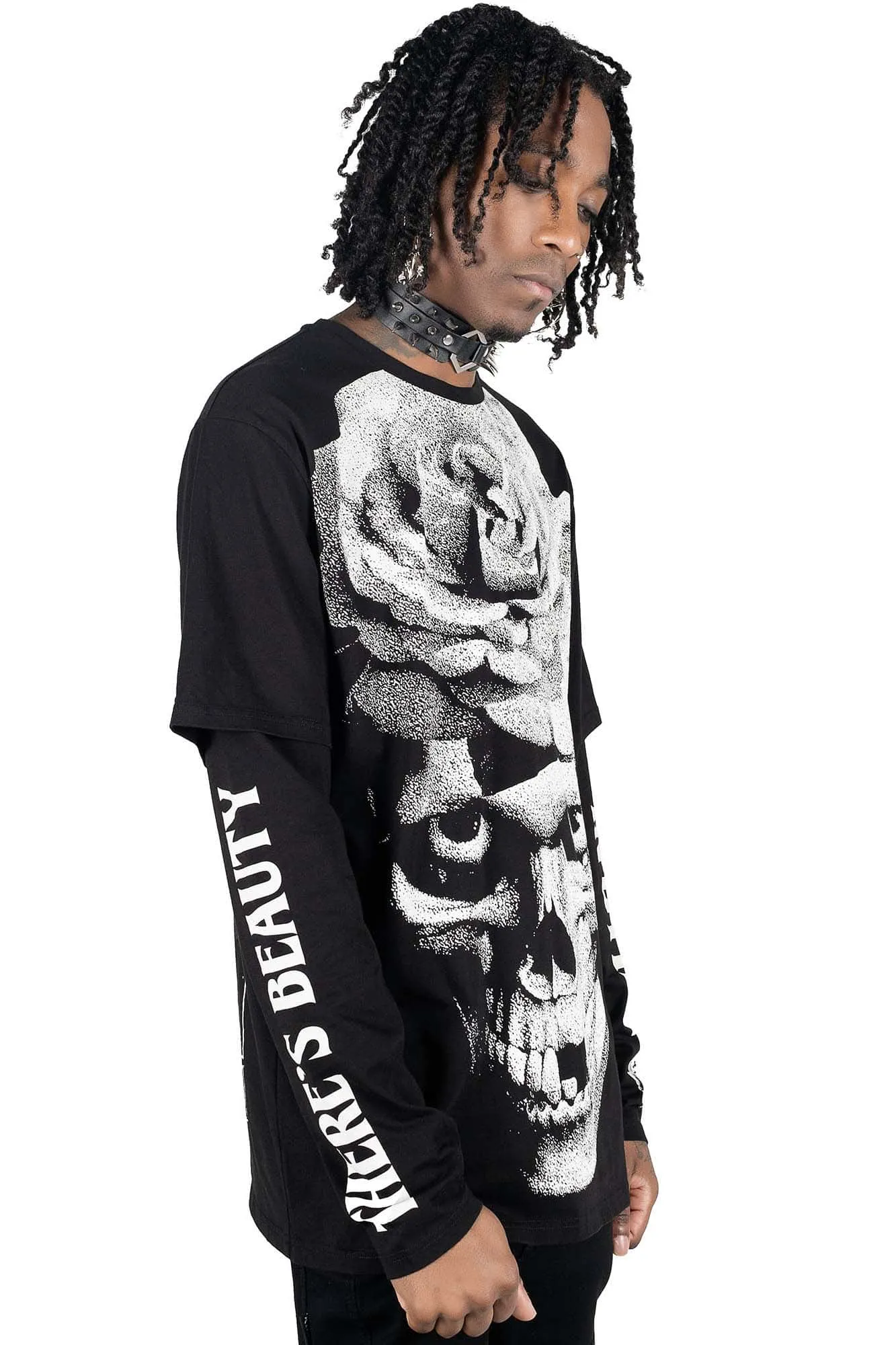 Dead Rose Double Sleeve Top