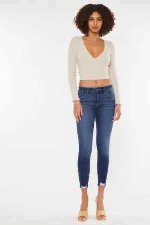Dia Distressed Ankle Skinny Jean