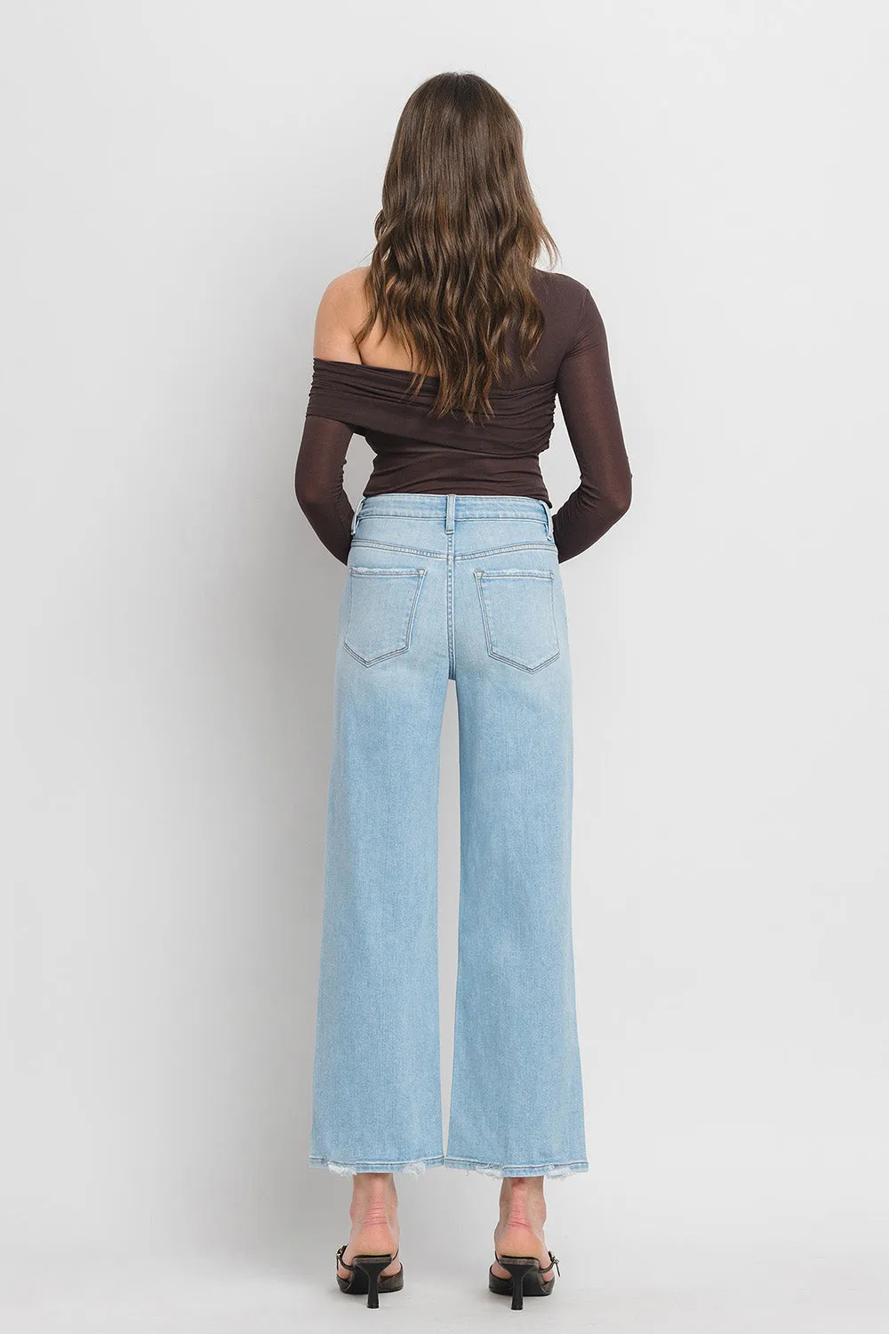 Flying Monkey - High Rise Wide Leg Jeans - F5712