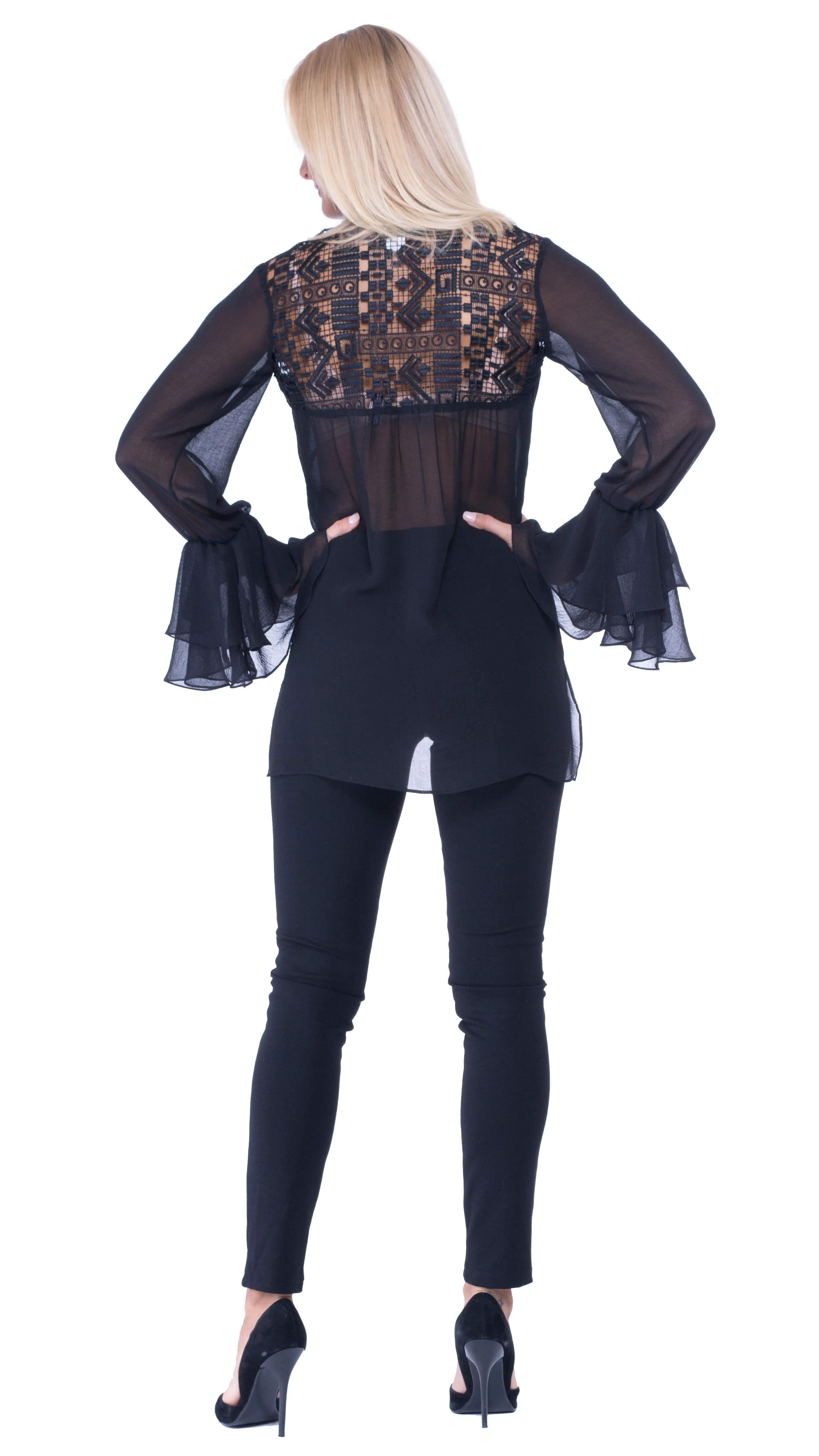 Holly Neck Tie Blouse
