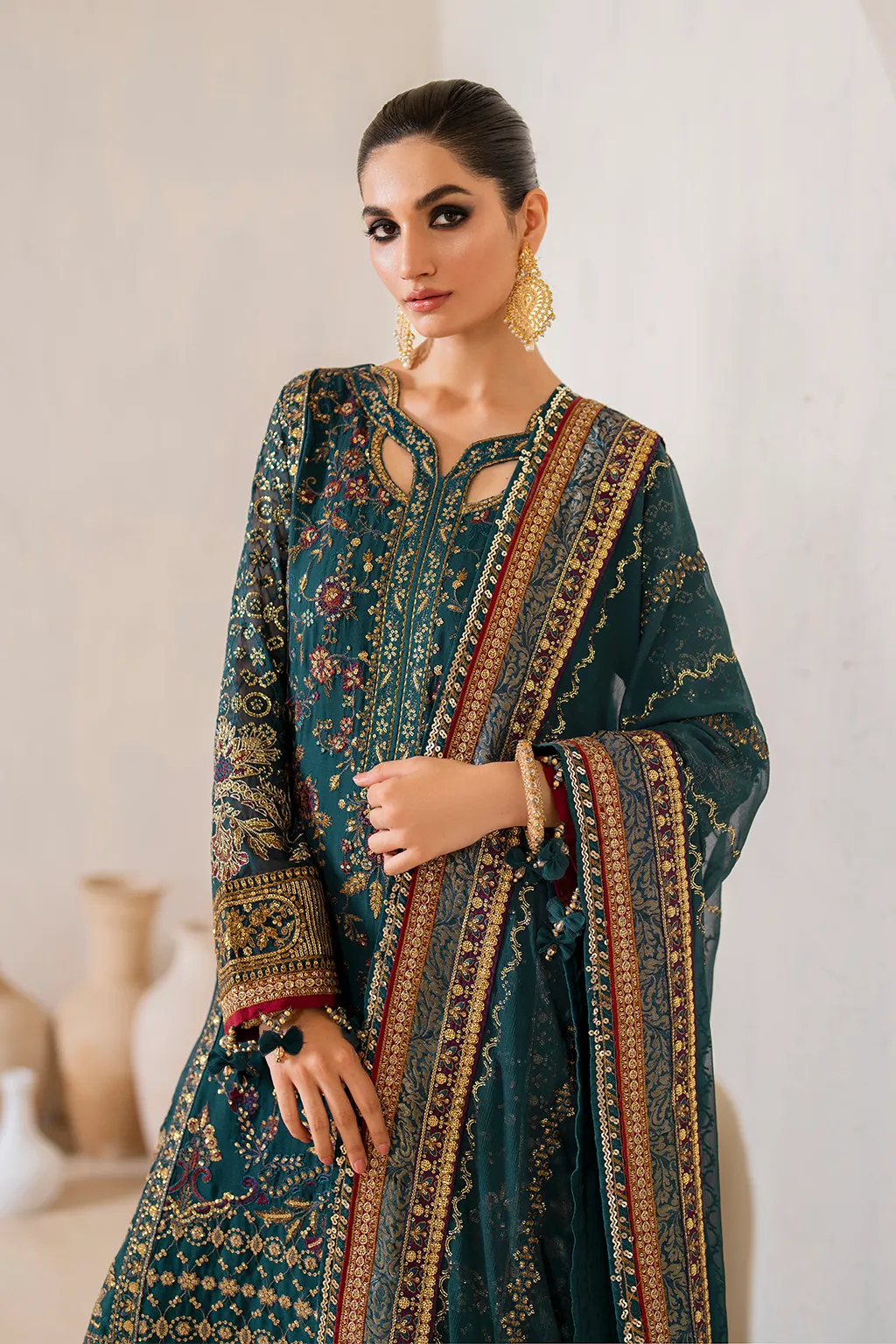 Iznik | Chinnon Chiffon | CC-46 Embroidered Chiffon