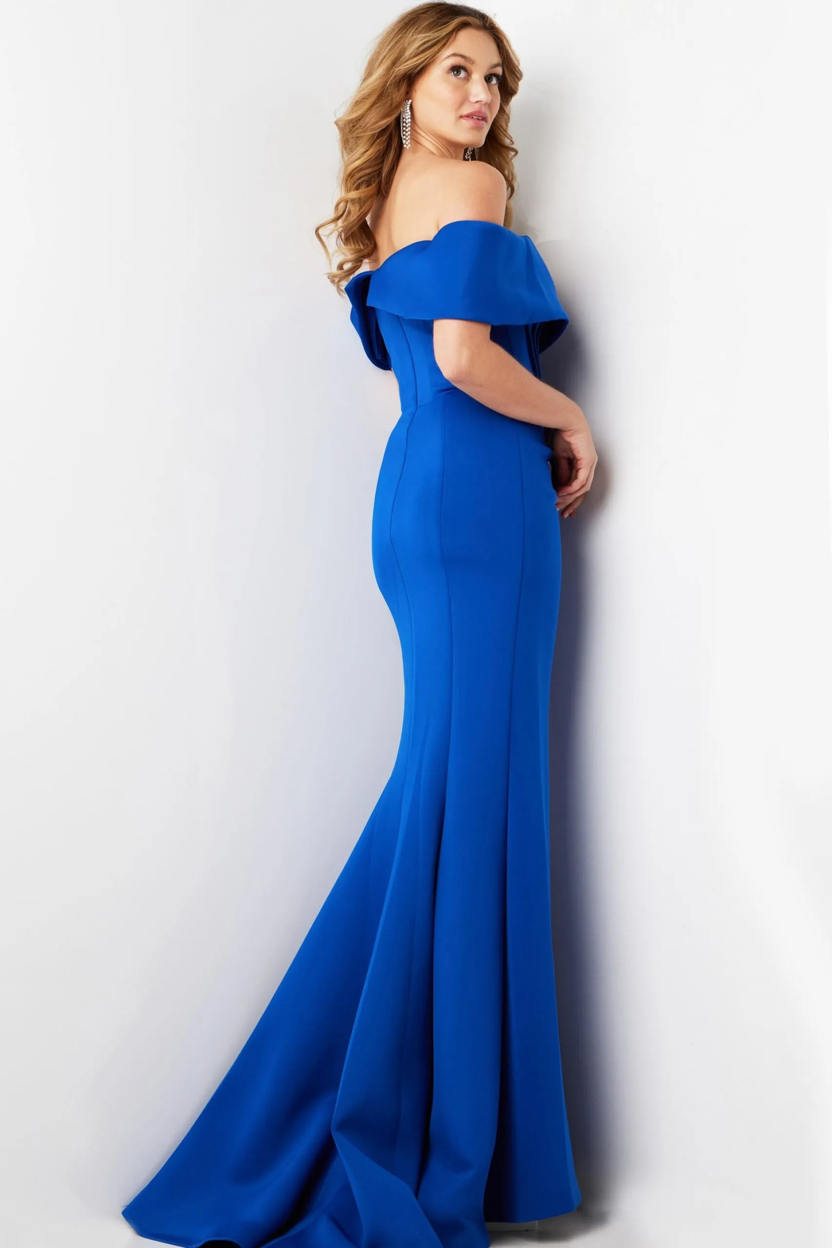 Jovani - 37148 - Off-Shoulder Gown with Draped Details
