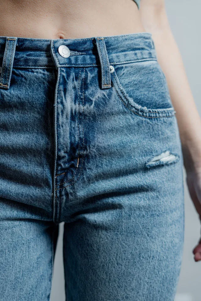 Keaton High Rise Slim Straight Jean