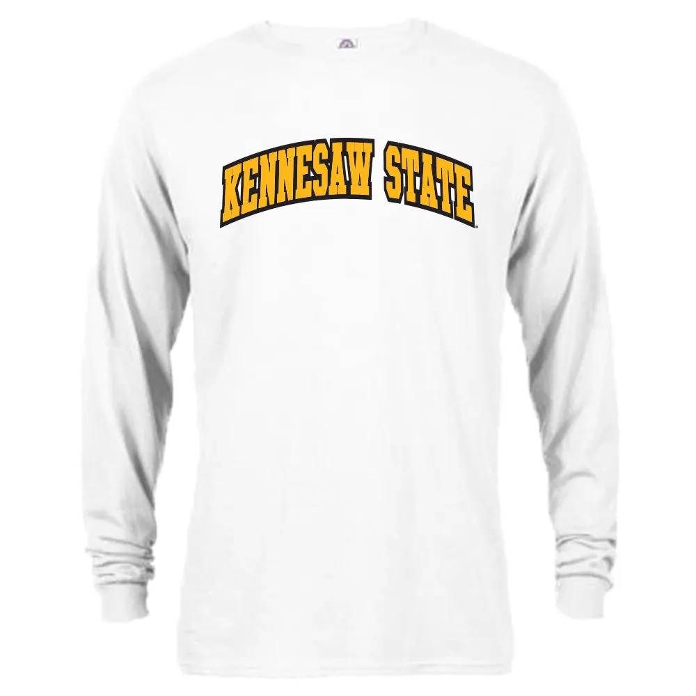 Kennesaw State University KSU Owls Classic Arched Text Long Sleeve T-Shirt Tee