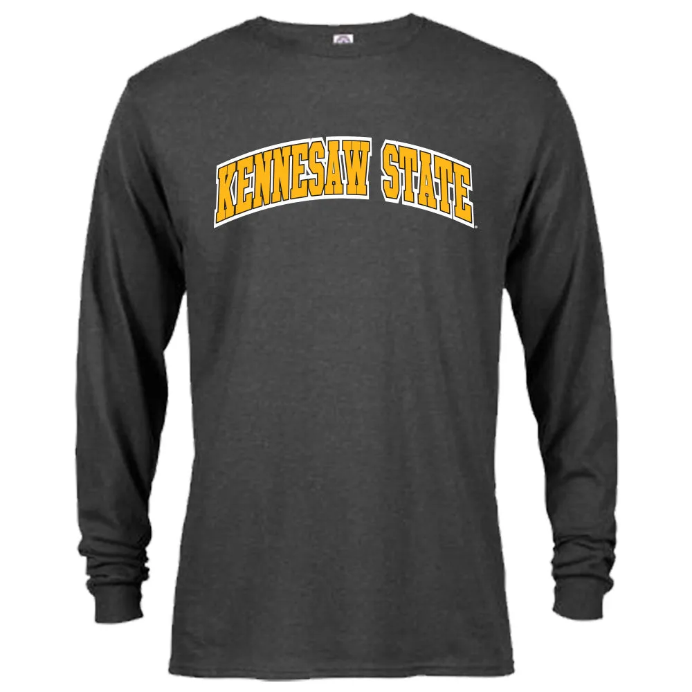 Kennesaw State University KSU Owls Classic Arched Text Long Sleeve T-Shirt Tee