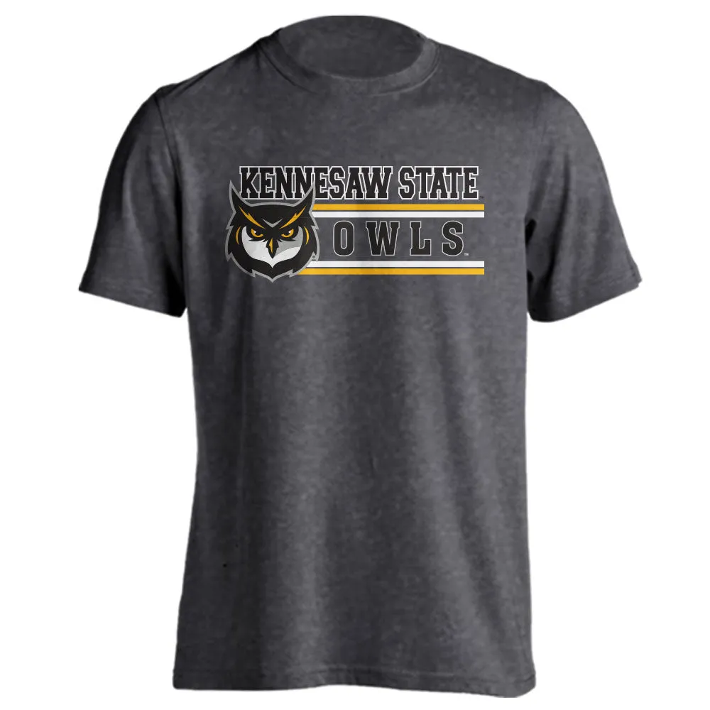 Kennesaw State University KSU Owls Classic Mascot Logo Short Sleeve T-Shirt