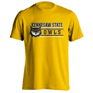 Kennesaw State University KSU Owls Classic Mascot Logo Short Sleeve T-Shirt