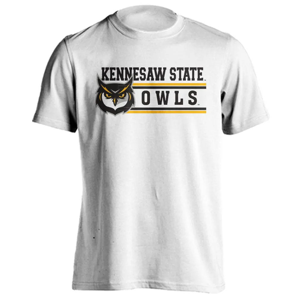 Kennesaw State University KSU Owls Classic Mascot Logo Short Sleeve T-Shirt