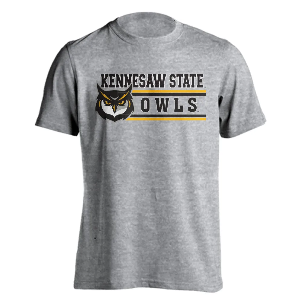 Kennesaw State University KSU Owls Classic Mascot Logo Short Sleeve T-Shirt