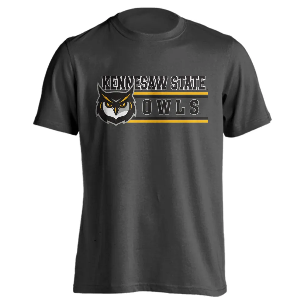 Kennesaw State University KSU Owls Classic Mascot Logo Short Sleeve T-Shirt