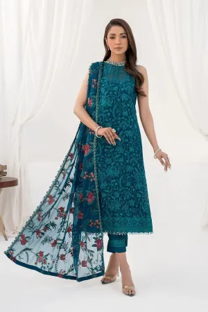 La Celeste by Zarif Unstitched Luxury Formal Collection'2023 ZLC 03 GARDENIA