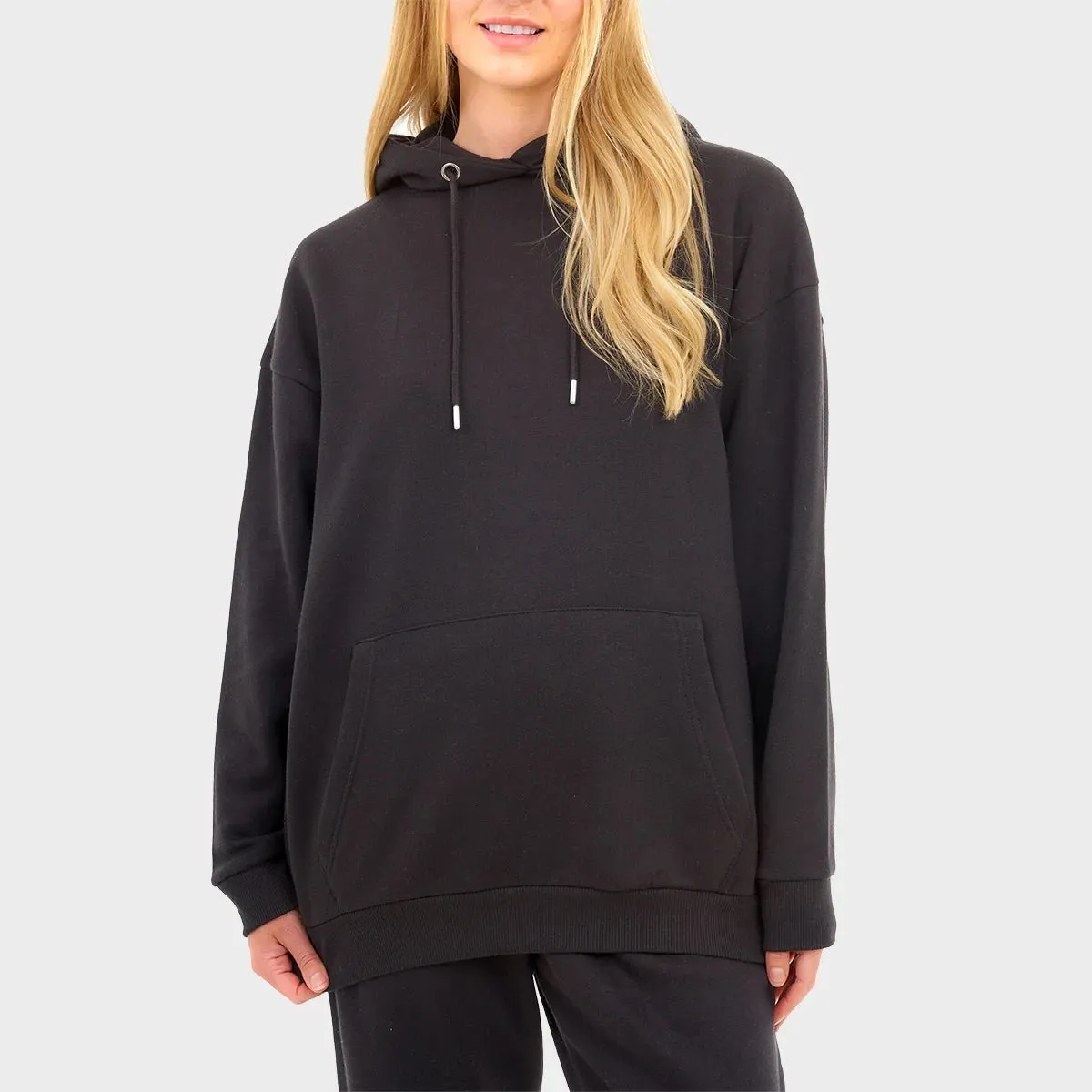 Ladies Black Oversized Hoodie