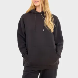 Ladies Black Oversized Hoodie