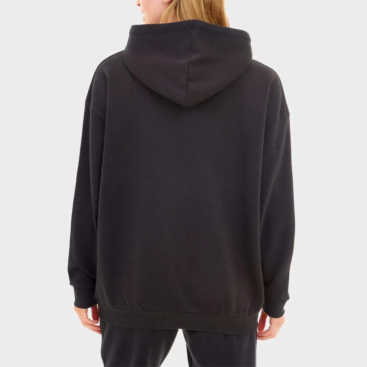 Ladies Black Oversized Hoodie