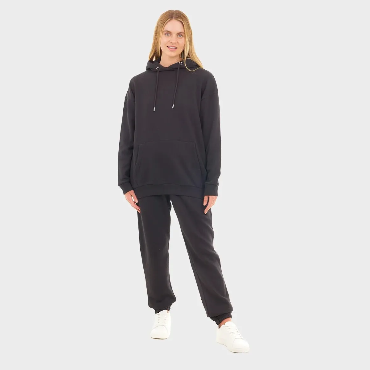 Ladies Black Oversized Hoodie