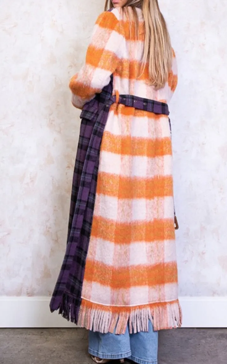 Mixed Pattern Coat