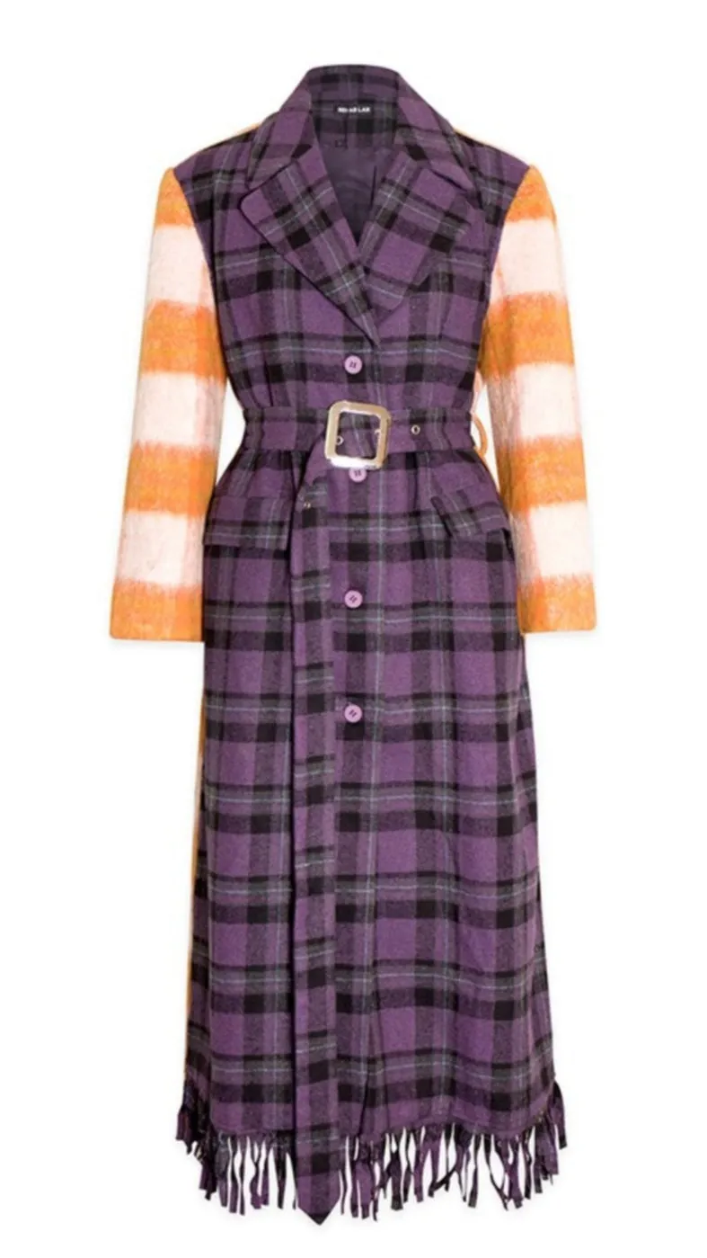 Mixed Pattern Coat