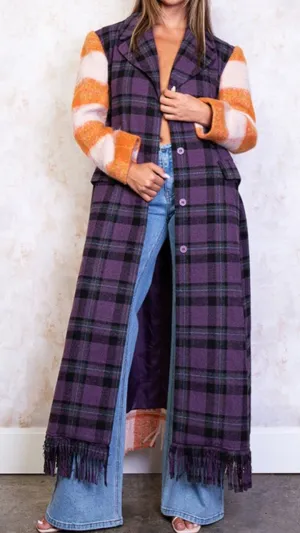 Mixed Pattern Coat