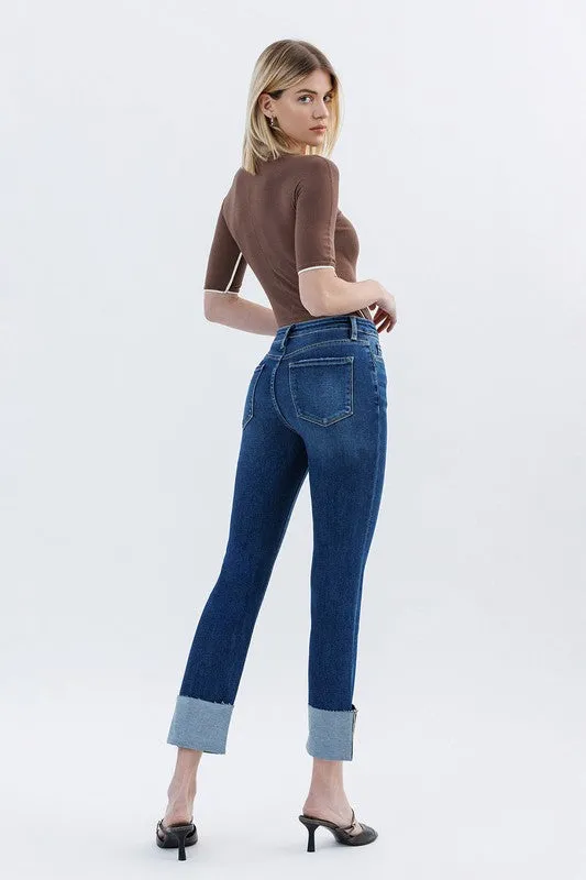 Parker Cuffed Slim Straight Jean (Lovervet By Vervet)