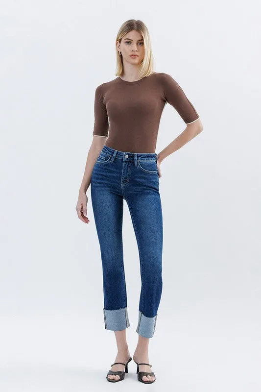 Parker Cuffed Slim Straight Jean (Lovervet By Vervet)