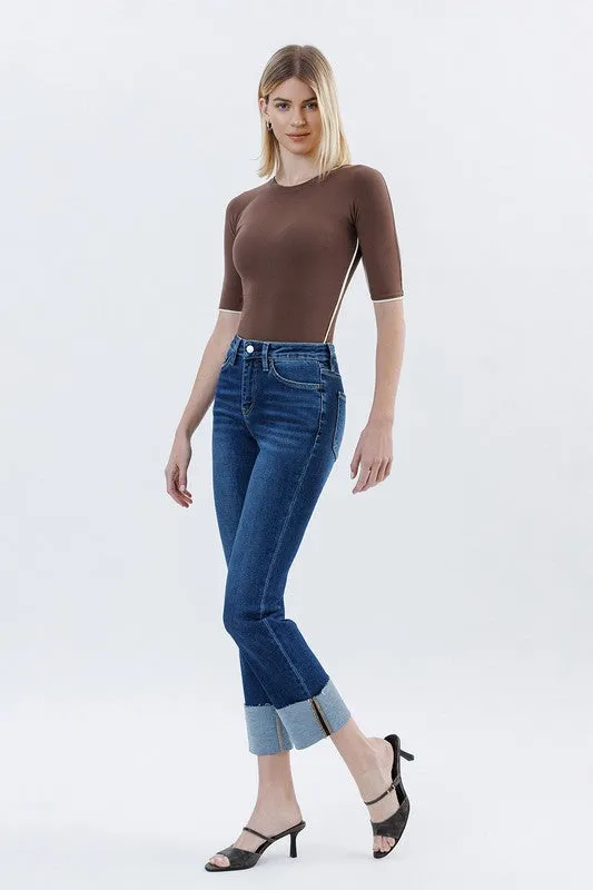 Parker Cuffed Slim Straight Jean (Lovervet By Vervet)