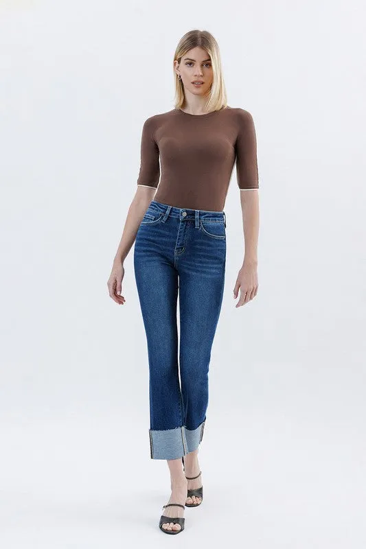 Parker Cuffed Slim Straight Jean (Lovervet By Vervet)