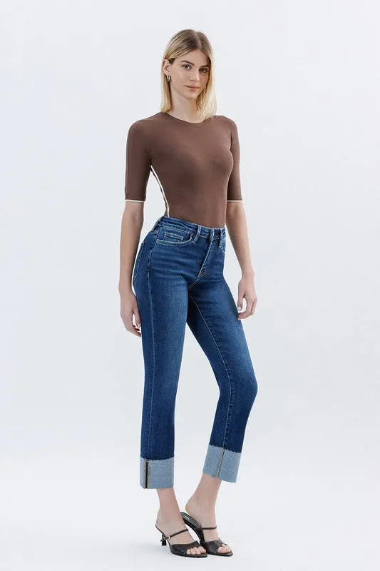 Parker Cuffed Slim Straight Jean (Lovervet By Vervet)