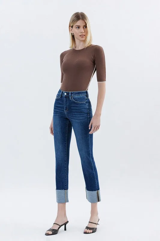 Parker Cuffed Slim Straight Jean (Lovervet By Vervet)
