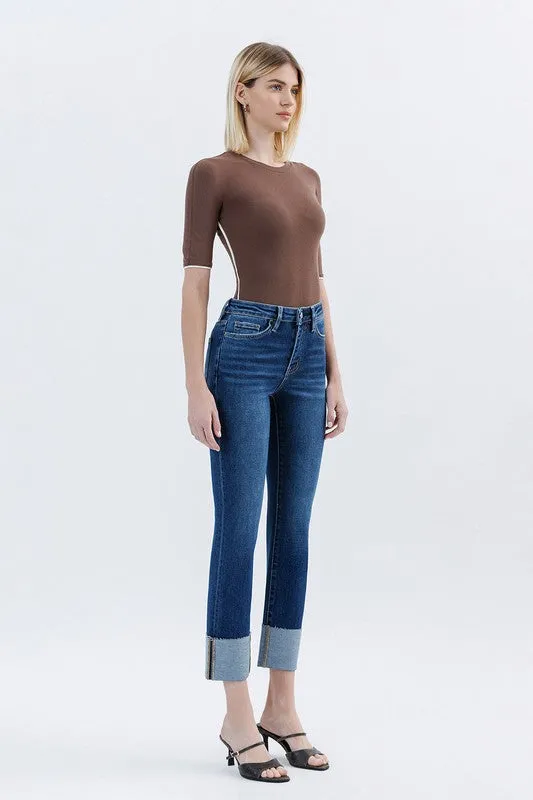 Parker Cuffed Slim Straight Jean (Lovervet By Vervet)