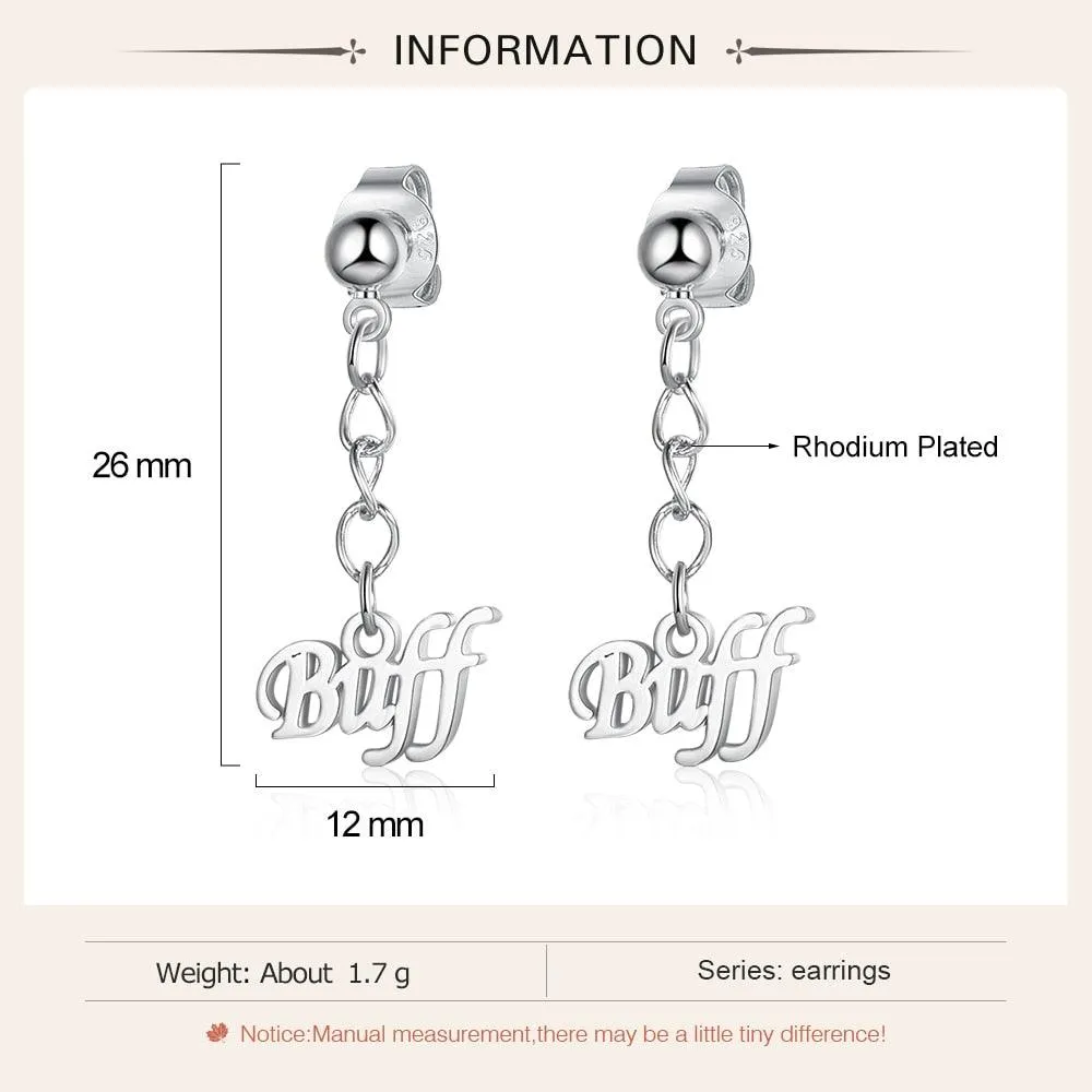 Personalized Custom Name Engraved  Earring for Women Earrings