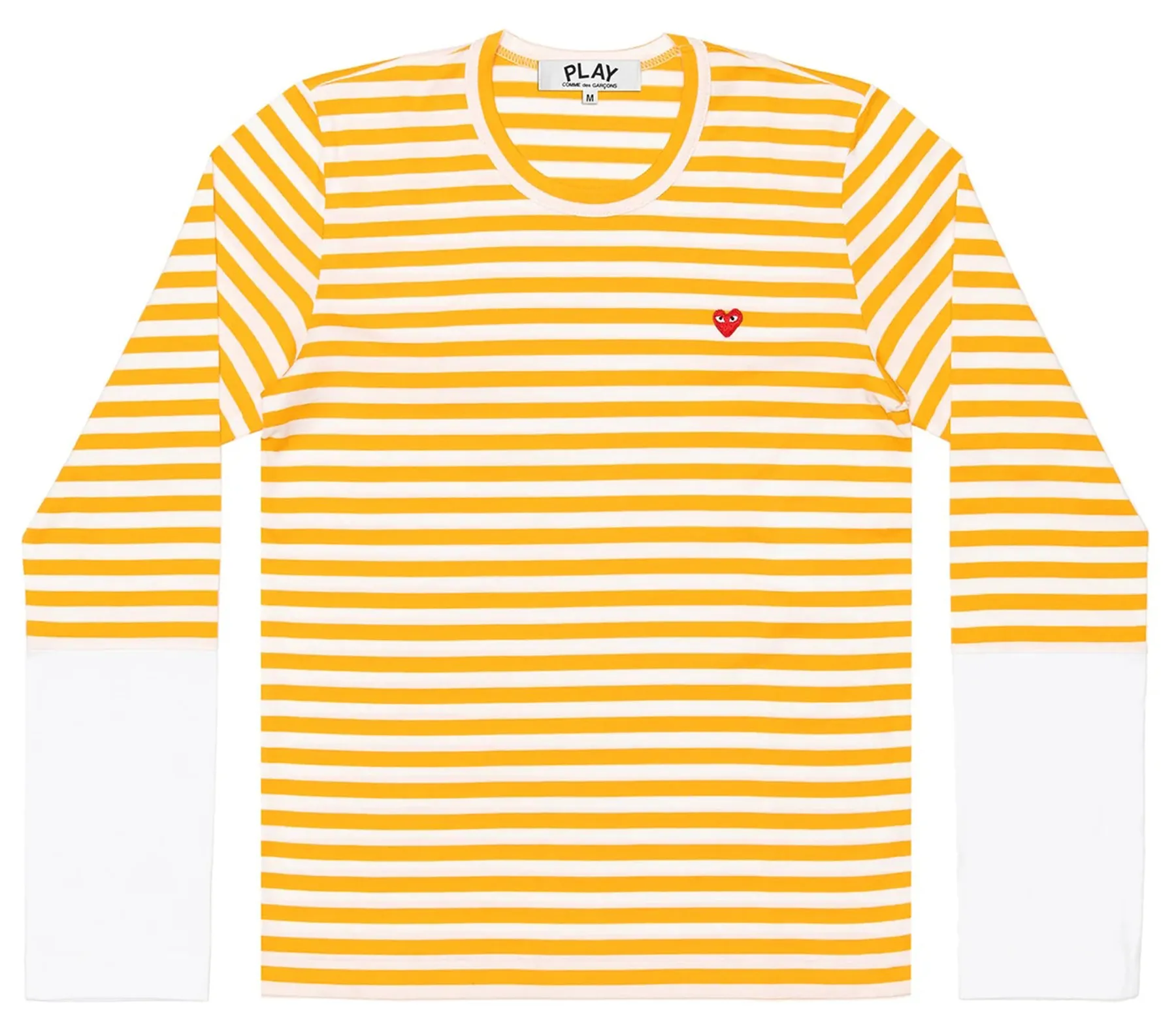 Striped Small Red Heart Tee Women