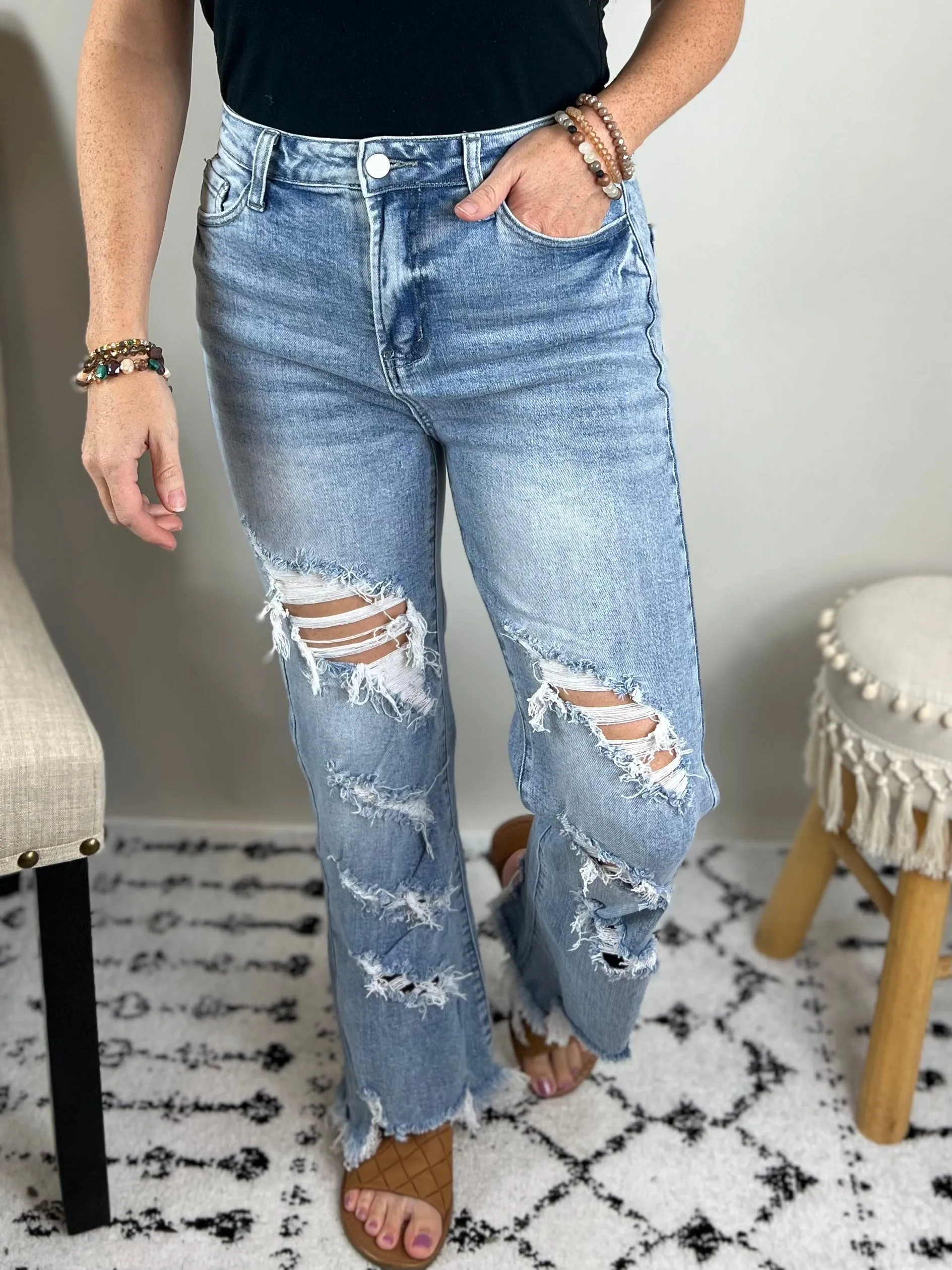 Urban Distressed Crop Jean